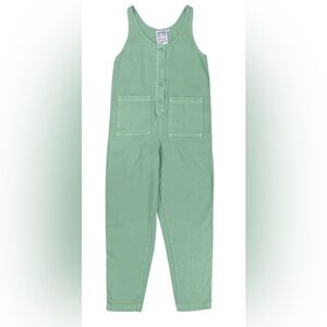 Jungmaven sage green button front jumper